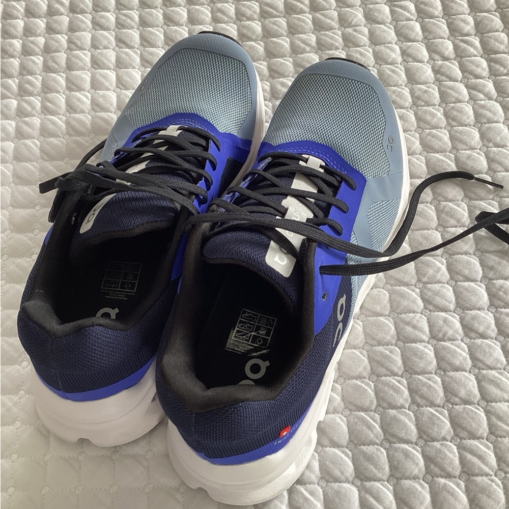 On Cloud Chambray/Midnight Running Trainer Sneakers 9W - Picture 11 of 13